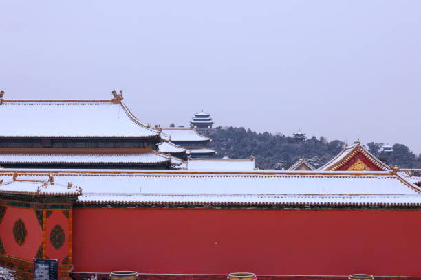 istock Snowy scenes in the Forbidden City 1864118048