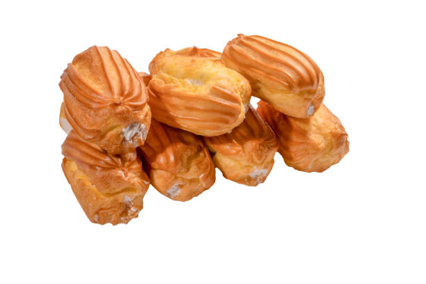 istock Sweet eclairs isolated on a white background. 1864126502