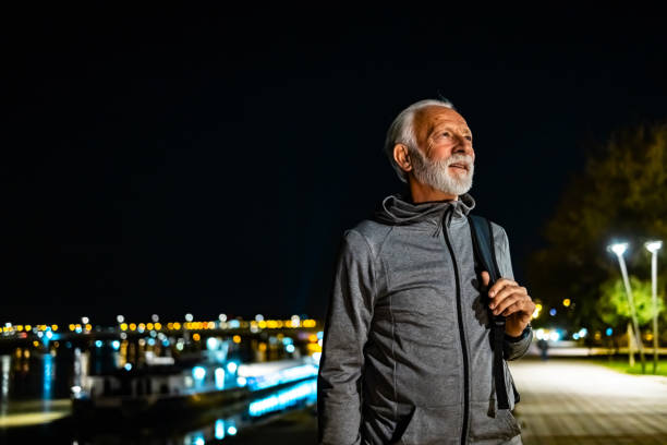 istock Contemplative senior man looking around 1864163635