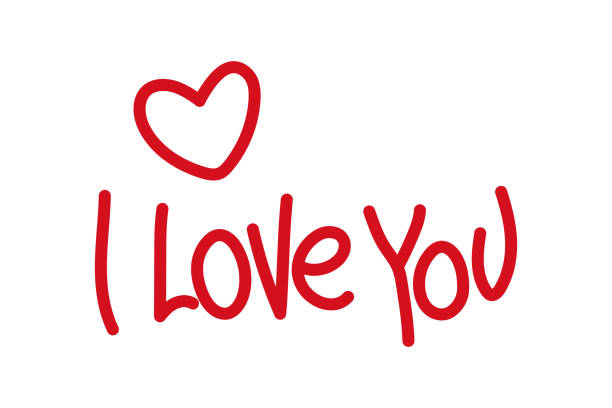 istock I love you, red inscription with heart. 1864164161