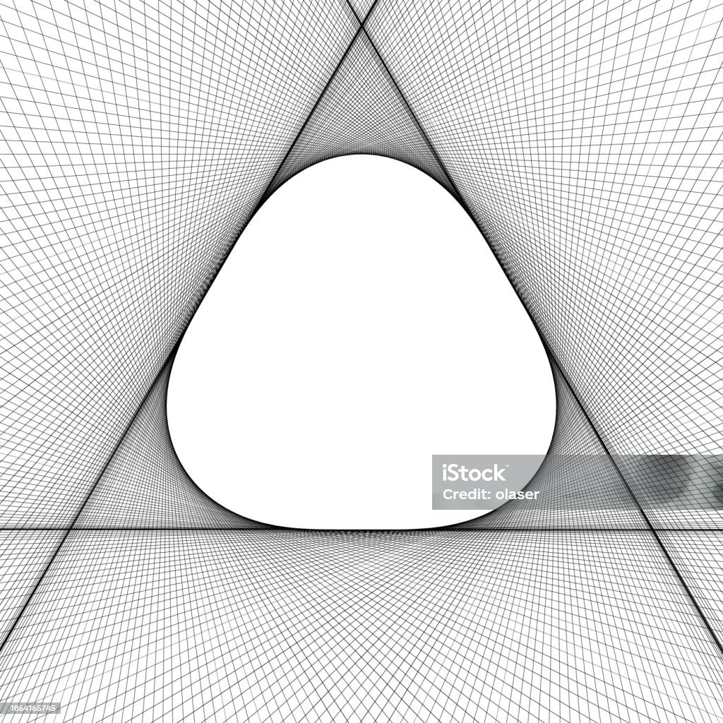 Geometric Pattern With A Central Triangular Void Stock Illustration ...