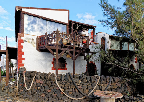maison à el cotillo, fuerteventura, îles canaries - cotillo fuerteventura spain tourism photos et images de collection