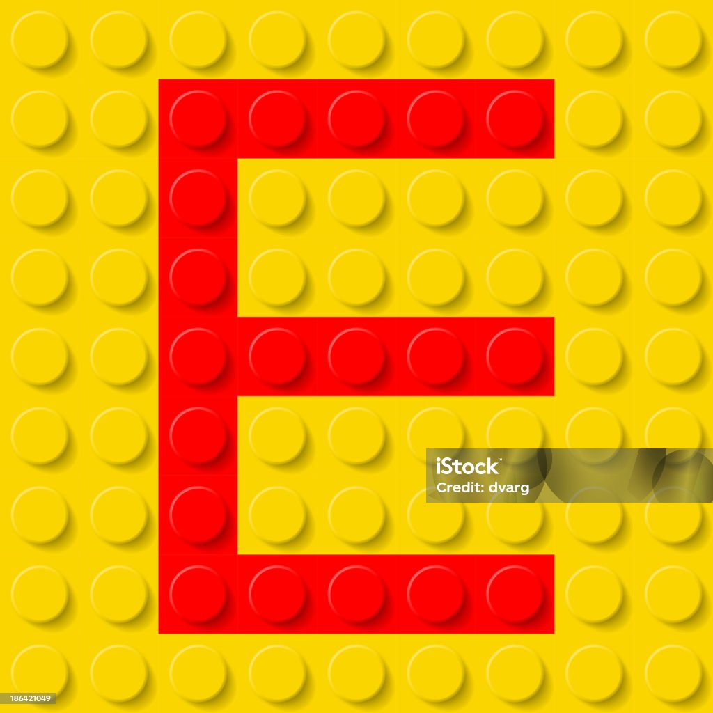 Letter E In Construction Kit Stock Illustration - Download Image Now ...