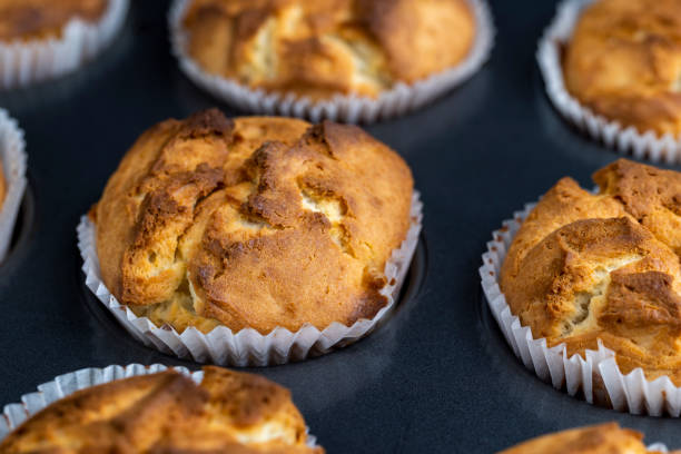 istock hot homemade cupcakes after cooking 1864218469