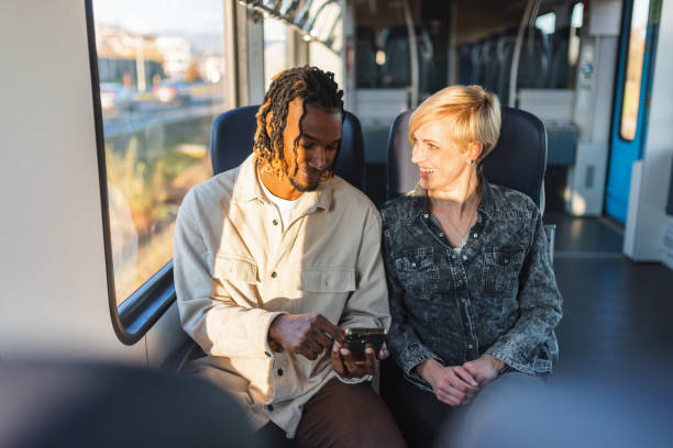 istock Joyful Companionship on a Train Ride 1864222481