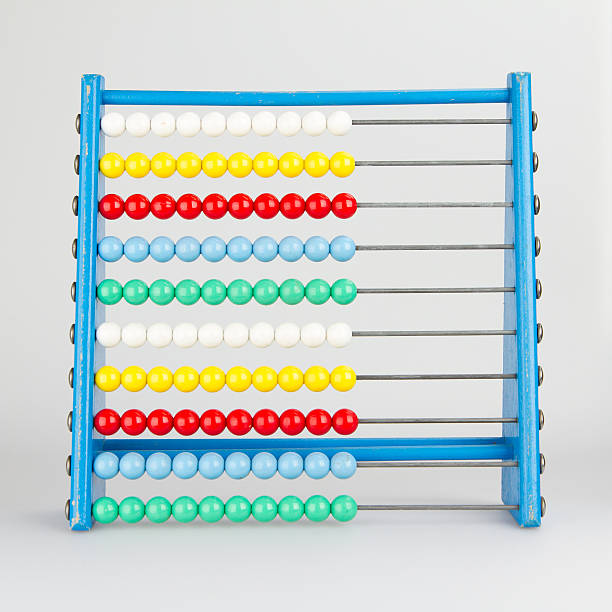 istock Close-up of an abacus on a white background 186422528