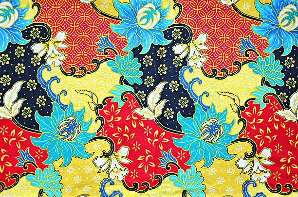 farbenfrohen asiatischen stil-material struktur - thai culture thailand painted image craft product stock-fotos und bilder