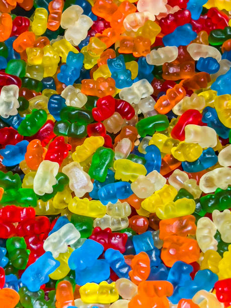 istock Colorful jelly bears full frame high angle 1864236269