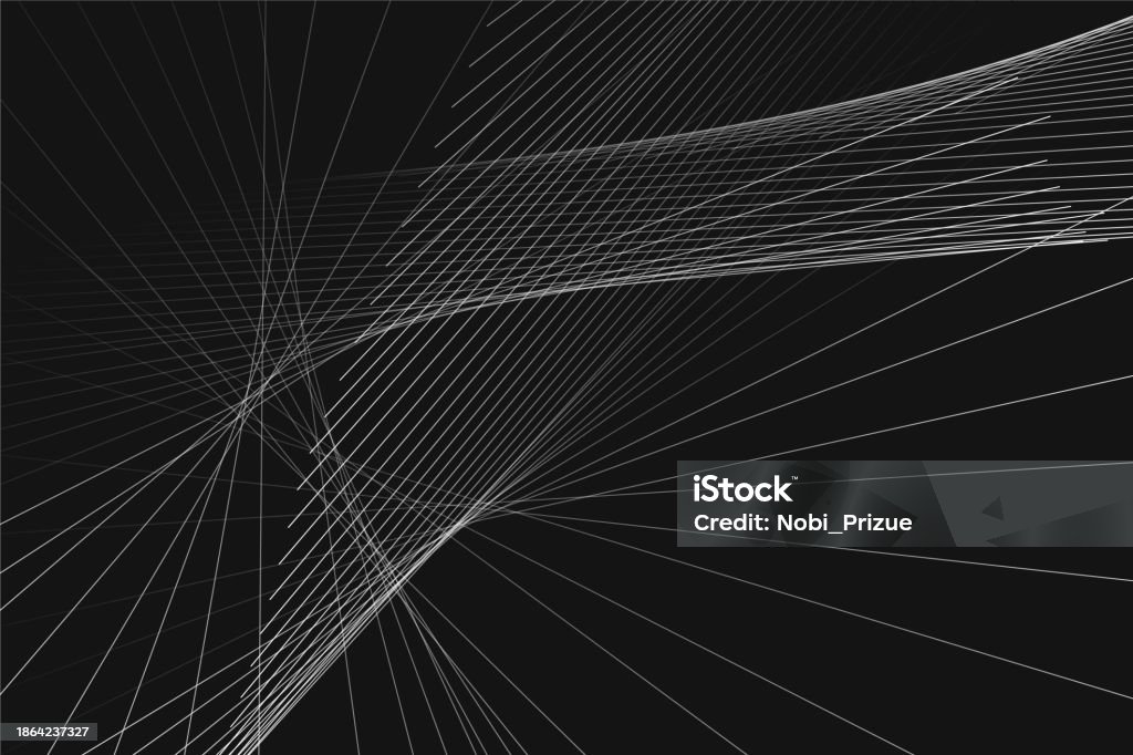 Line Abstract Dynamic Abstract Dynamic White Lines Stock Illustration - Download Image Now ...