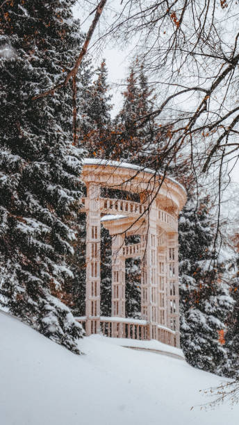 istock Snow park on a winter day 1864238409