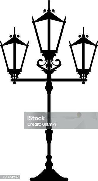 Vektorillustration Von Vintage Streetlight Stock Vektor Art und mehr Bilder von Architektonische Säule - Architektonische Säule, Architektur, Autoscheinwerfer