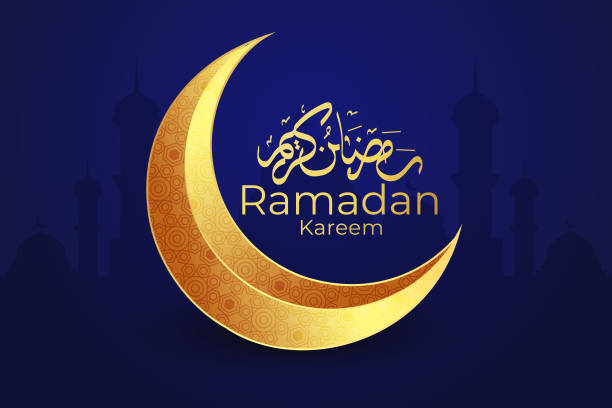 istock Ramadan Eid Mubarak background greeting card with candles and moon decoration 1864241075