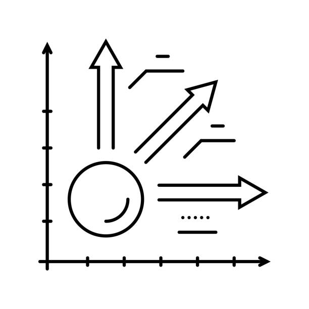 kinematics theory mechanical engineer line icon vector illustration kinematics theory mechanical engineer line icon vector. kinematics theory mechanical engineer sign. isolated contour symbol black illustration kinematics stock illustrations