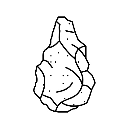 homo habilis tool human evolution line icon vector. homo habilis tool human evolution sign. isolated contour symbol black illustration
