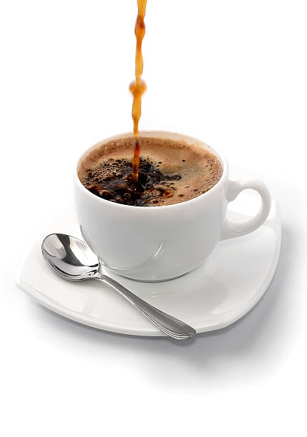 istock Cup of coffee isolated on white backround 186427600
