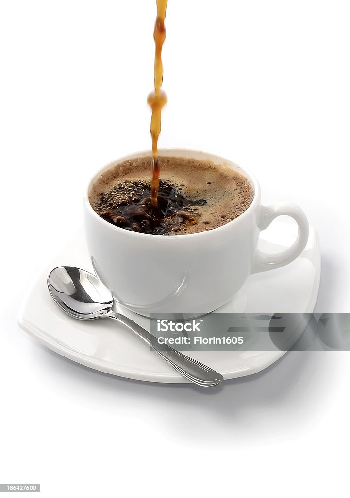 Xícara de café, isolada no branco backround - Foto de stock de Bebida royalty-free