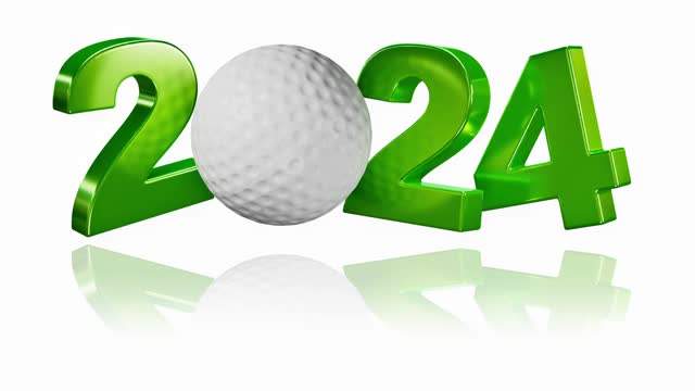 Golf ball 2024 design in Infinite Rotation on White