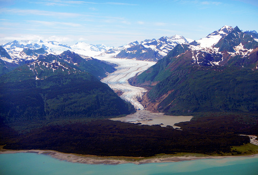 Interior Passage Panorama, Skagway, White Pass, Chilkoot Pass, Yucon, Klondike Alaska - United States