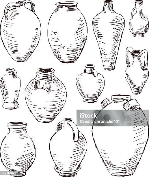 Античный Опоры — стоковая векторная графика и другие изображения на тему Алкоголь - напиток - Алкоголь - напиток, Антиквариат, Без людей