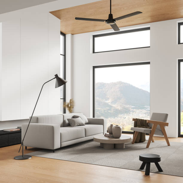 istock White living room corner with sofa and armchair 1864337248