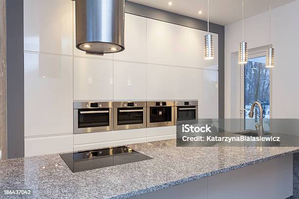 Designers Interior Kitchen Stock Photo - Download Image Now - Granite - Rock, Kitchen Counter, Stone Material