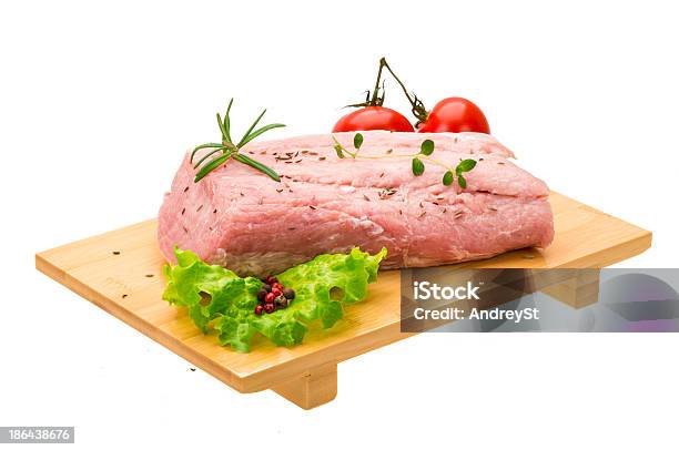 Raw Schweinefleisch Fleisch Stockfoto und mehr Bilder von Abnehmen - Abnehmen, Basilikum, Blut