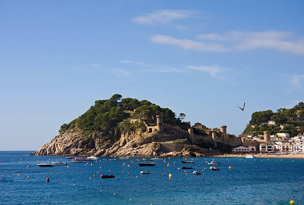 istock Costa Brava, Medieval castle in Tossa de Mar, Spain 186441630