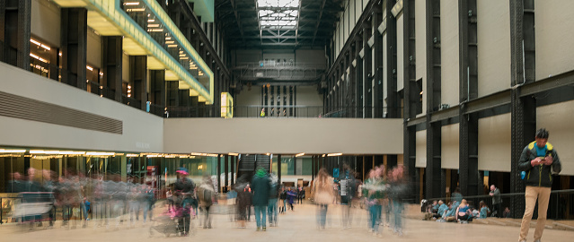 Tate Modern Turbine hall long exposure with ND to motion blur visitors