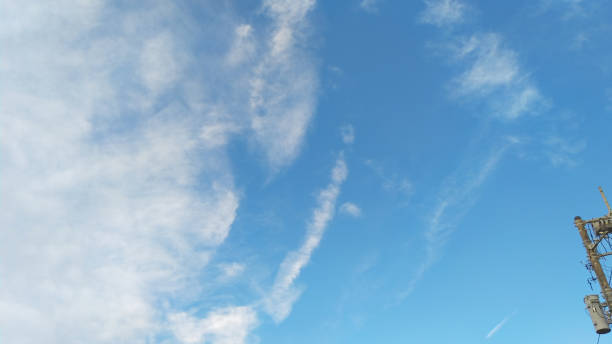 istock Unusual shaped clouds, horsetail, horsetail clouds 1864432949
