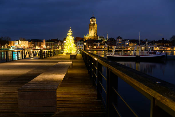 istock Deventer skyline at the river IJssel during a cold winter evening 1864436216
