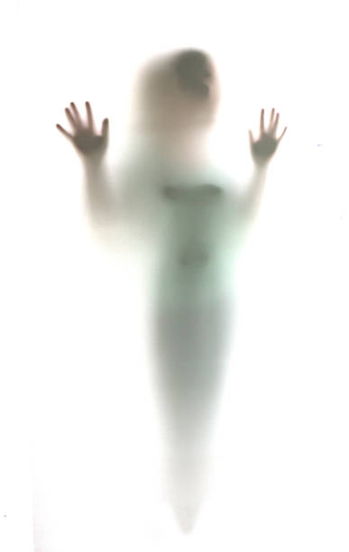 istock Mystic silhouette of man asking for help 186444483