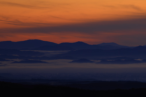 landscape at dawn