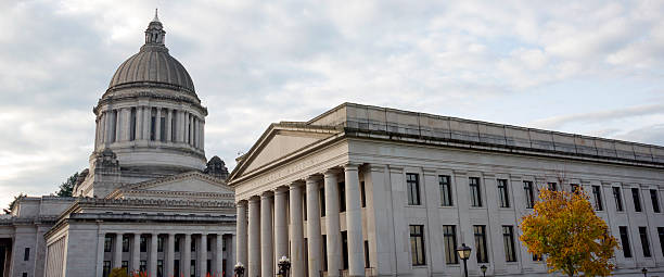Capitol Legislative Building Stone Column Front Olympia Washington