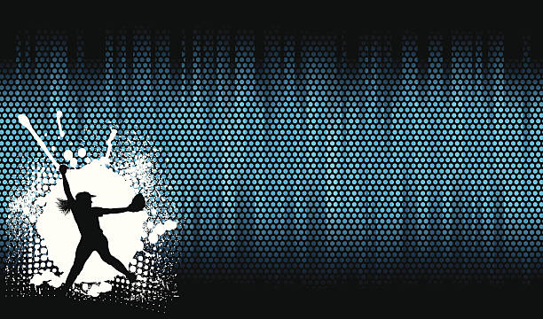 Girls Softball All-Star Background - Pitcher Graphic background Illustration of a Girls Softball Pitcher, All-Star. Check out my "Baseball Summer Sport" light box for more. softball pitcher stock illustrations