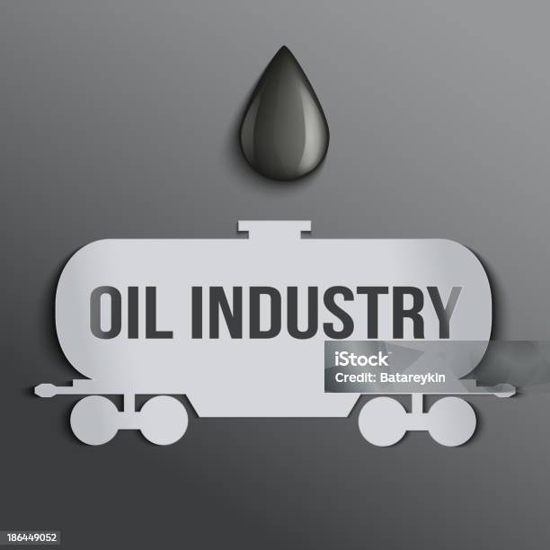 Background Oil Tank And A Drop Of Petroleum Stock Illustration - Download Image Now - Backgrounds, Business, Crude Oil