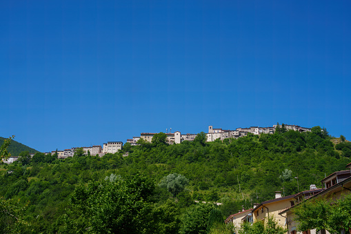 Opi, old village at Abruzzo National Park at summer