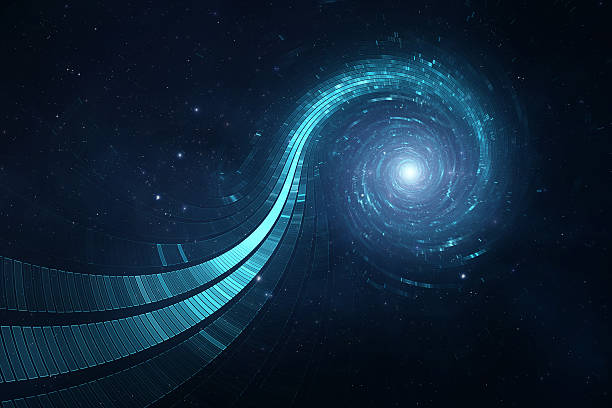 3D abstract science fiction futuristic background