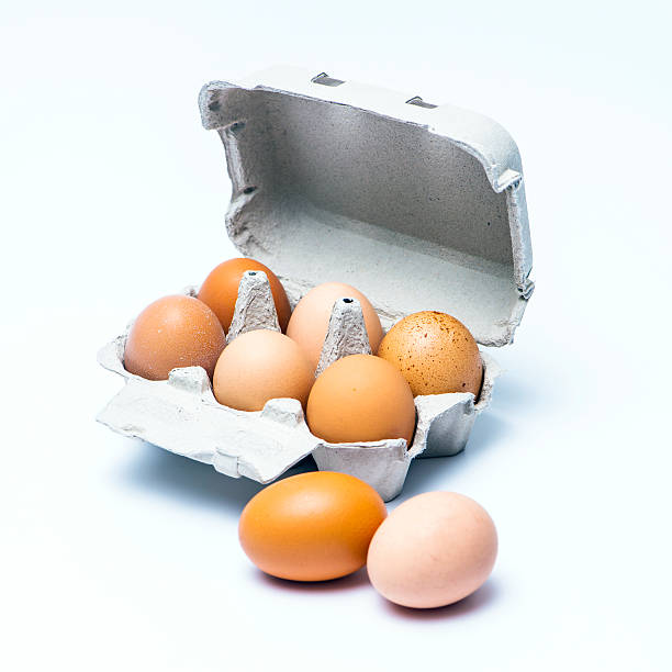 Food: fresh eggs stock photo