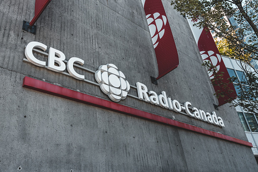 Vancouver, Canada - July 1,2023: View of CBC Vancouver Television Station building on Hamilton Street