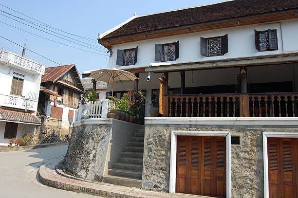 istock Typical houses in Luang Prabang, Laos 186459781