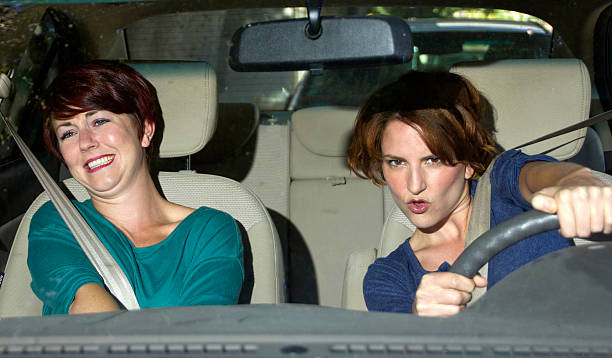 istock Reckless Driver with a Scared Passenger in the Car 186461441
