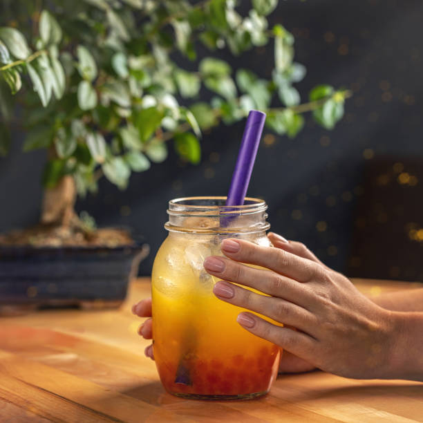 istock Fresh lemonade with jelly balls 1864623662