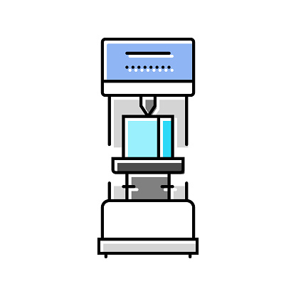 hardness testing materials engineering color icon vector. hardness testing materials engineering sign. isolated symbol illustration