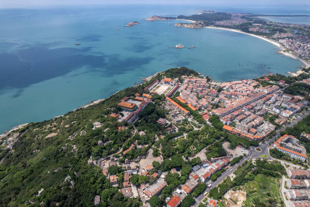 istock A bird's-eye view of the architectural complex on the island 1864653743