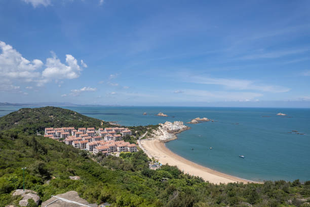 istock An aerial view of the architectural complex and greenery on the island 1864654888