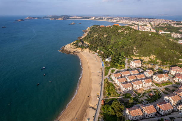 istock A bird's-eye view of the architectural complex on the island 1864659418