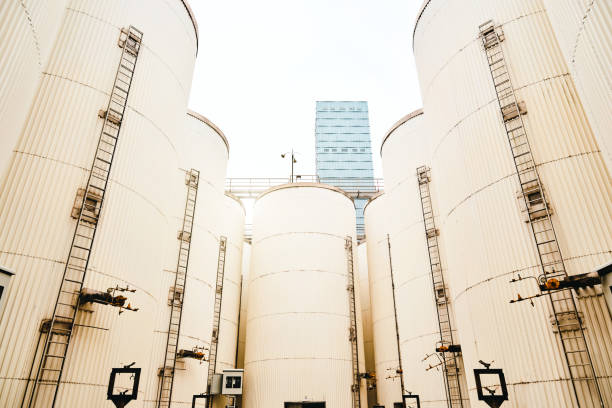 Storage tank at chemical plant