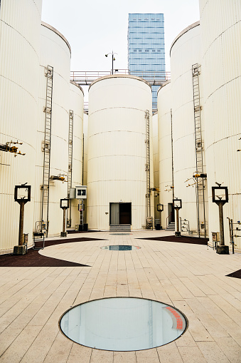 Storage tank at chemical plant