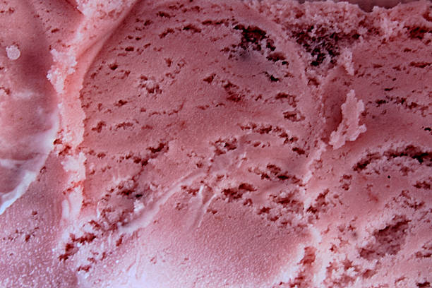 istock Strawberry ice cream macro detailed texture 186473216