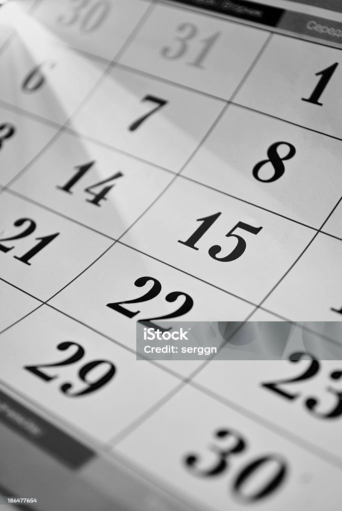 Fechas calendarios - Foto de stock de Acontecimiento libre de derechos